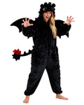 Onesie Pajama Black Dragon