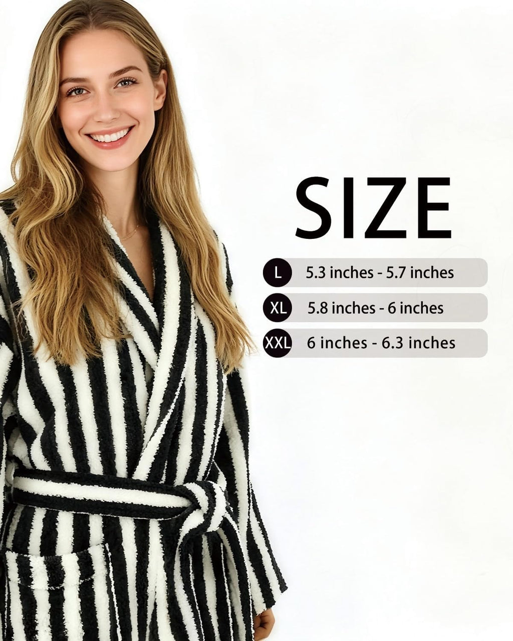 Plush Striped Robe